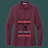 Women's Silk Touch Long Sleeve Polo Thumbnail