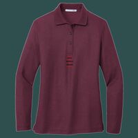 Women's Silk Touch Long Sleeve Polo Thumbnail