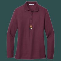 Women's Silk Touch Long Sleeve Polo Thumbnail