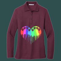 Women's Silk Touch Long Sleeve Polo Thumbnail