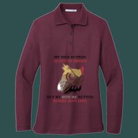 Women's Silk Touch Long Sleeve Polo Thumbnail