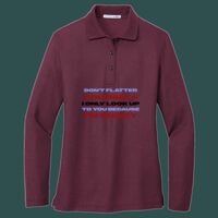 Women's Silk Touch Long Sleeve Polo Thumbnail