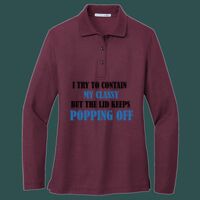 Women's Silk Touch Long Sleeve Polo Thumbnail