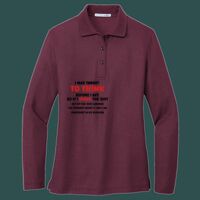 Women's Silk Touch Long Sleeve Polo Thumbnail