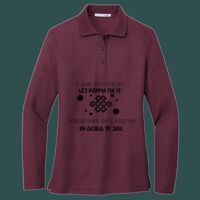 Women's Silk Touch Long Sleeve Polo Thumbnail
