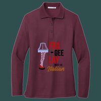 Women's Silk Touch Long Sleeve Polo Thumbnail
