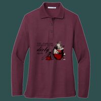 Women's Silk Touch Long Sleeve Polo Thumbnail