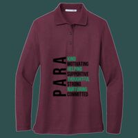 Women's Silk Touch Long Sleeve Polo Thumbnail