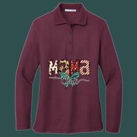 Women's Silk Touch Long Sleeve Polo Thumbnail