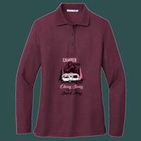 Women's Silk Touch Long Sleeve Polo Thumbnail