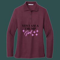 Women's Silk Touch Long Sleeve Polo Thumbnail