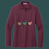 Women's Silk Touch Long Sleeve Polo Thumbnail