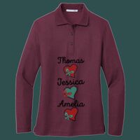 Women's Silk Touch Long Sleeve Polo Thumbnail