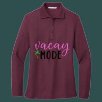 Women's Silk Touch Long Sleeve Polo Thumbnail