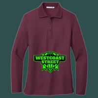 Women's Silk Touch Long Sleeve Polo Thumbnail