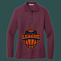 Women's Silk Touch Long Sleeve Polo Thumbnail