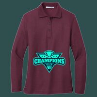 Women's Silk Touch Long Sleeve Polo Thumbnail