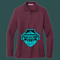 Women's Silk Touch Long Sleeve Polo Thumbnail