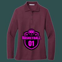 Women's Silk Touch Long Sleeve Polo Thumbnail