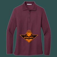 Women's Silk Touch Long Sleeve Polo Thumbnail