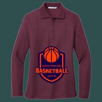 Women's Silk Touch Long Sleeve Polo Thumbnail