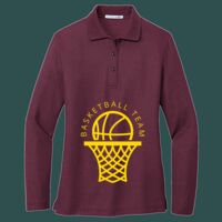 Women's Silk Touch Long Sleeve Polo Thumbnail