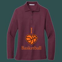 Women's Silk Touch Long Sleeve Polo Thumbnail