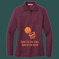 Women's Silk Touch Long Sleeve Polo Thumbnail