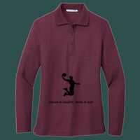 Women's Silk Touch Long Sleeve Polo Thumbnail