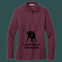 Women's Silk Touch Long Sleeve Polo Thumbnail