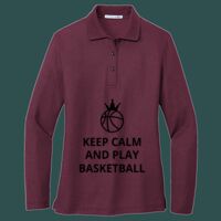 Women's Silk Touch Long Sleeve Polo Thumbnail
