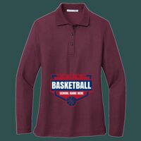 Women's Silk Touch Long Sleeve Polo Thumbnail
