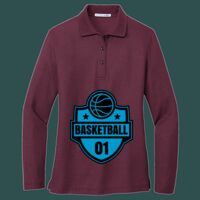 Women's Silk Touch Long Sleeve Polo Thumbnail