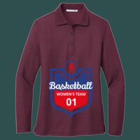 Women's Silk Touch Long Sleeve Polo Thumbnail