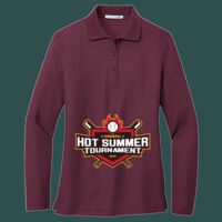 Women's Silk Touch Long Sleeve Polo Thumbnail