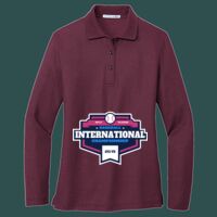 Women's Silk Touch Long Sleeve Polo Thumbnail