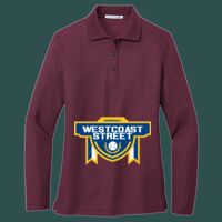 Women's Silk Touch Long Sleeve Polo Thumbnail