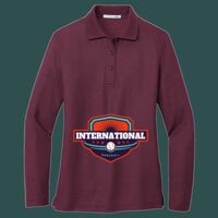 Women's Silk Touch Long Sleeve Polo Thumbnail