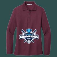 Women's Silk Touch Long Sleeve Polo Thumbnail