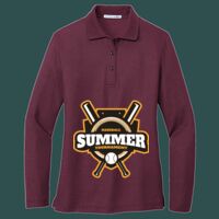 Women's Silk Touch Long Sleeve Polo Thumbnail