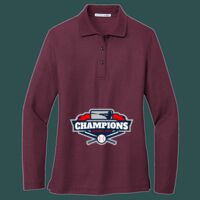 Women's Silk Touch Long Sleeve Polo Thumbnail