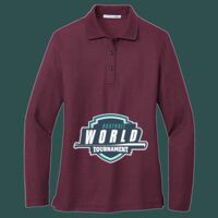 Women's Silk Touch Long Sleeve Polo Thumbnail