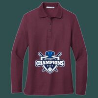 Women's Silk Touch Long Sleeve Polo Thumbnail