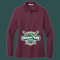 Women's Silk Touch Long Sleeve Polo Thumbnail