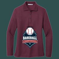 Women's Silk Touch Long Sleeve Polo Thumbnail