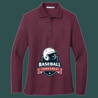 Women's Silk Touch Long Sleeve Polo Thumbnail