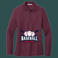 Women's Silk Touch Long Sleeve Polo Thumbnail