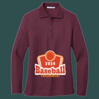 Women's Silk Touch Long Sleeve Polo Thumbnail