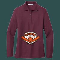 Women's Silk Touch Long Sleeve Polo Thumbnail