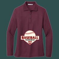 Women's Silk Touch Long Sleeve Polo Thumbnail